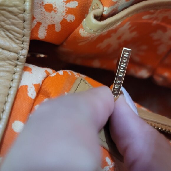 Tory Burch Michelle bucket bag tote Tan Leather Tote bag Large - Picture 5 of 14